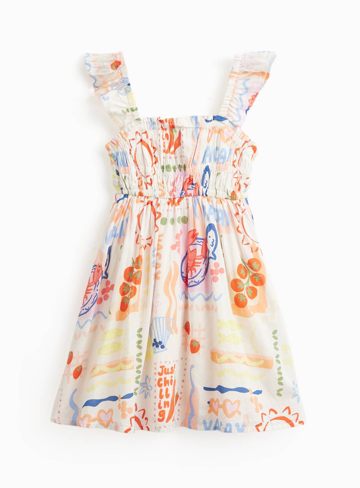 Tile Print Strappy Dress 1-2 years - Image 1